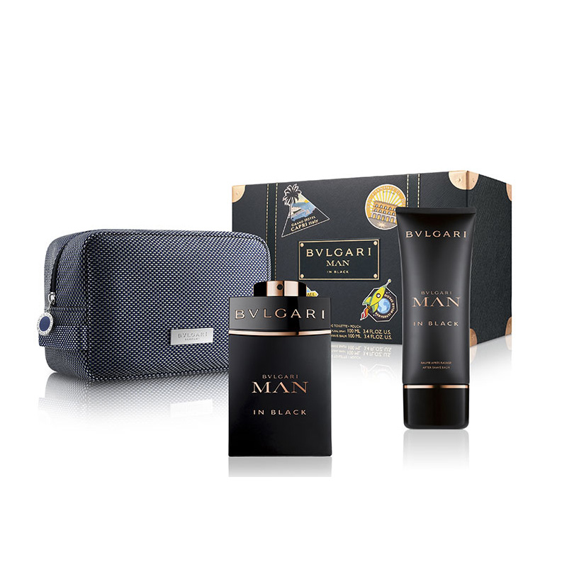 man in black aftershave