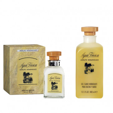 Adolfo Domínguez Lote AGUA FRESCA Gel de baño 400 ml + Aftershave Bálsamo 120 ml