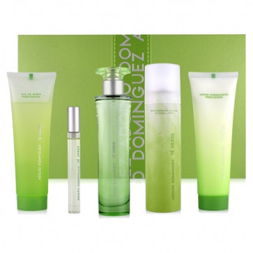 Adolfo Domínguez Lote TÉ VERDE Eau de toilette Vaporizador 100 ml + Loción corporal + Desodorante + Set de viaje