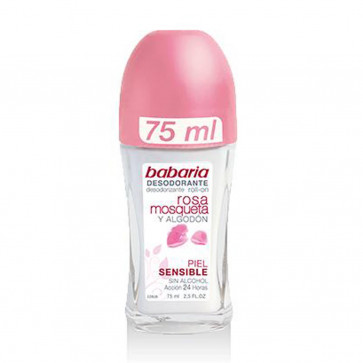 Babaria Rosa Mosqueta y Algodón Desodorante roll-on 75 ml