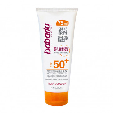 Babaria Sol Crema Facial Antimanchas Rosa Mosqueta SPF50+ 75 ml