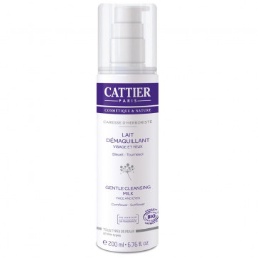 Cattier Caresse d'Herboriste Lait Démaquillant Visage et Yeux 200 ml