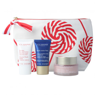 Clarins Lote MULTI-ACTIVE JOUR TOUTES PEAUX Set de cuidado facial