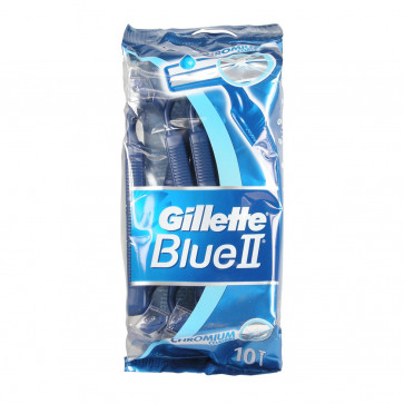 Gillette BLUE II Cuchilla de Afeitar Desechable 10 u