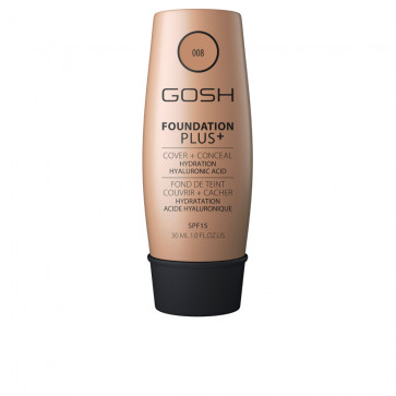 Gosh Foundation Plus+ Cover & Conceal SPF15 - 008 Golden 30 ml