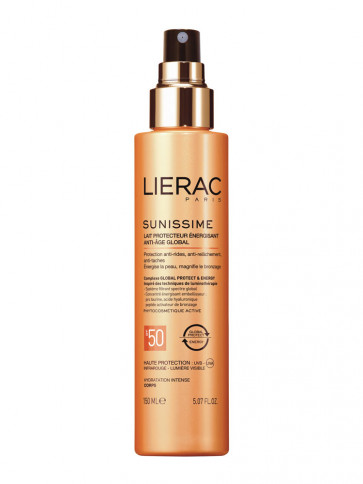 Lierac SUNISSIME Lait Protecteur Énergiant Anti-Âge Global SPF50 150 ml