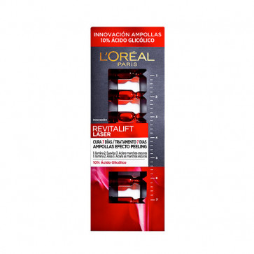 L'Oréal Revitalift Laser ampollas efecto peeling con ácido glicólico 7 ud