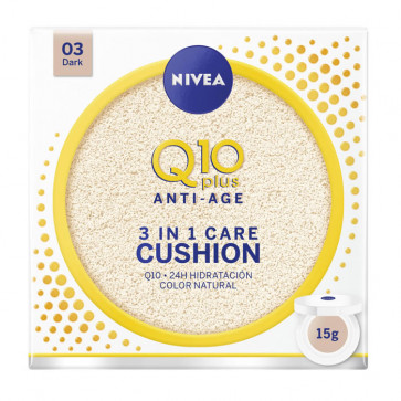 Nivea Q10+ Anti-Age 3 In 1 Care Cushion - 03 Dark 15 g