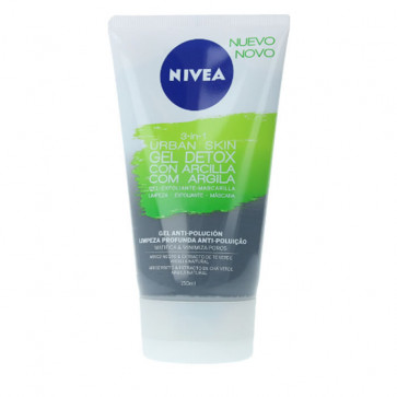 Nivea Urban Skin Gel Detox 3 en 1 Limpieza Profunda 150 ml