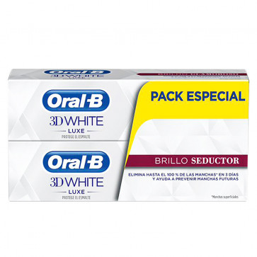 Oral-B Lote 3D WHITE LUXE BRILLO SEDUCTOR Set de cuidado bucal