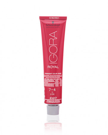 Schwarzkopf IGORA ROYAL 7-4 Crema de coloración permanente 60 ml