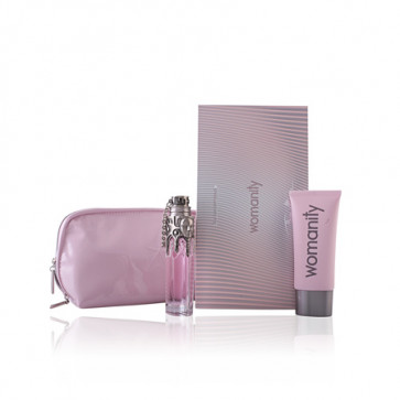 Thierry Mugler Lote WOMANITY Eau de parfum Vaporizador 50 ml Recargable + Loción corporal 100 ml