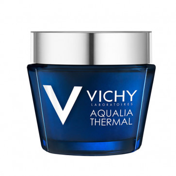 Vichy AQUALIA THERMAL Masque Gel-crème ressourçant défatigant - Effet SPA Soin de Nuit 75 ml