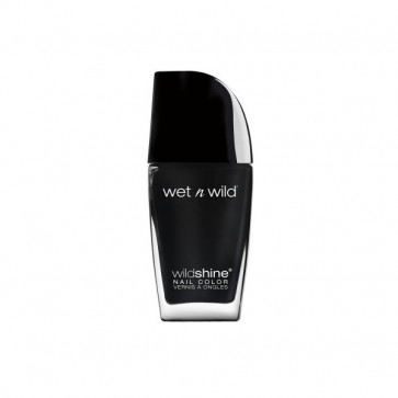 Wet N Wild Wild Shine Nail colour - E485D Black Creme