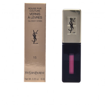 Yves Saint Laurent ROUGE PUR COUTURE Vernis à Lèvres 15 Rose Glacis 6 ml