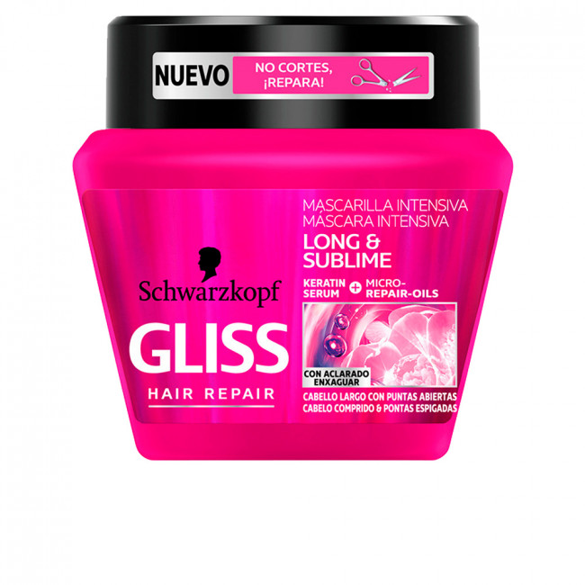 Medalla salchicha Humildad Schwarzkopf Gliss Long & Sublime Mascarilla 300 ml