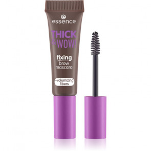 Essence Thick & Wow! Mascara para cejas fijadoras - 02 Ash brown