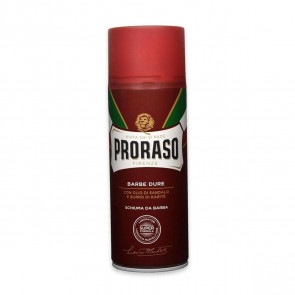 Proraso Barbe Dure Con olio di sandalo e burro di karité Schiuma da barba 400 ml