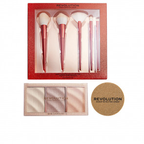 Revolution Lote Iluminadores & Brochas Set de maquillaje facial