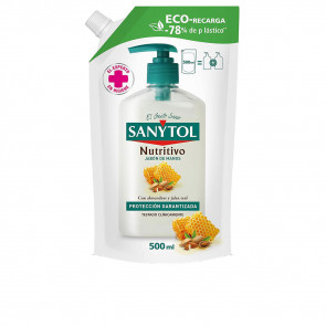 Sanytol Jabón de Manos Antibacteriano Nutritivo Jabón líquido [Recarga] 500 ml