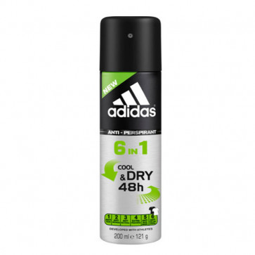 Adidas Cool & Dry 6 En 1 Deodorante spray 200 ml