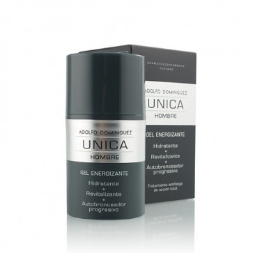 Adolfo Dominguez UNICA HOMBRE Gel energizante autobronceador 50 ml caja