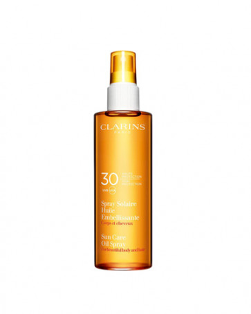 Clarins Spray Solaire Huile Embellissante Haute Protection SPF 30 Aceite seco protector solar 150 ml