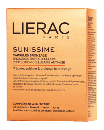 Lierac Lote Sunissime Capsules Bronzange Autobronceador 2 ud