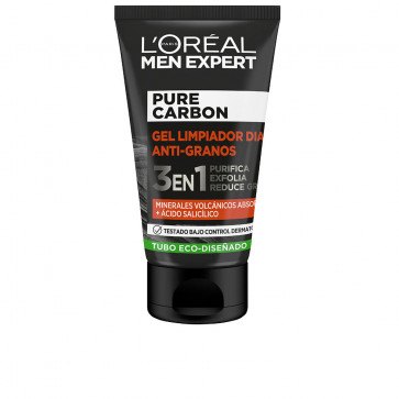 L'Oréal Men Expert Pure Charcoal gel limpiador antigranos 3en1 100 ml