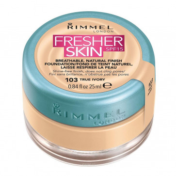 Rimmel FRESHER SKIN Natural Finish Foundation 103 True Ivory 25 ml