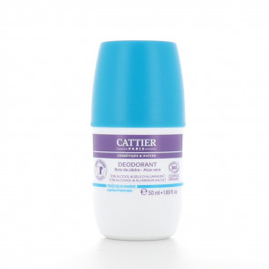 Cattier BOIS DE CÈDRE - ALOE VERA Desodorante roll-on 50 ml