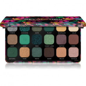 Revolution Forever Flawless eyeshadow palette with cannabis sativa - Chilled