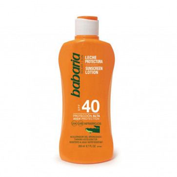 Babaria Leche protectora SPF40 Aloe Vera 200 ml