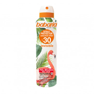 Babaria Spray Protector SPF30 Tropical Protección Invisible Piel Mojada 200 ml