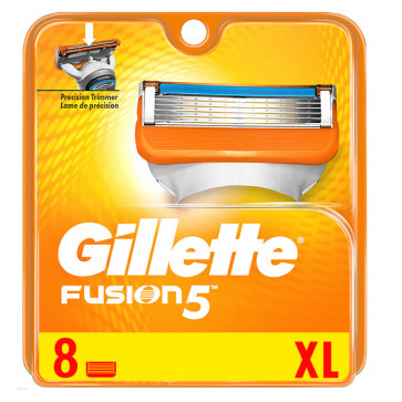 Gillette Fusion 5 XL Cuchilla de afeitar [Recarga] 8 ud