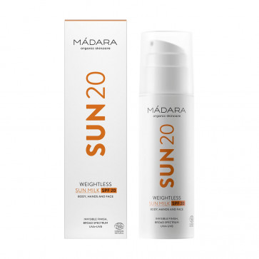 Mádara SUN20 Weightless Sun Milk SPF20 150 ml