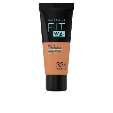 Maybelline Fit Me Matte+Poreless Foundation - 334 Warm tan