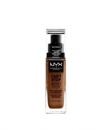 NYX Can't Stop Won't Stop Full coverage foundation - Warm mahogany