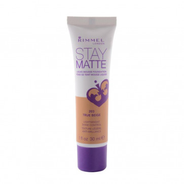 Rimmel STAY MATTE Liquid Mousse Foundation 203 True Beige 30 ml