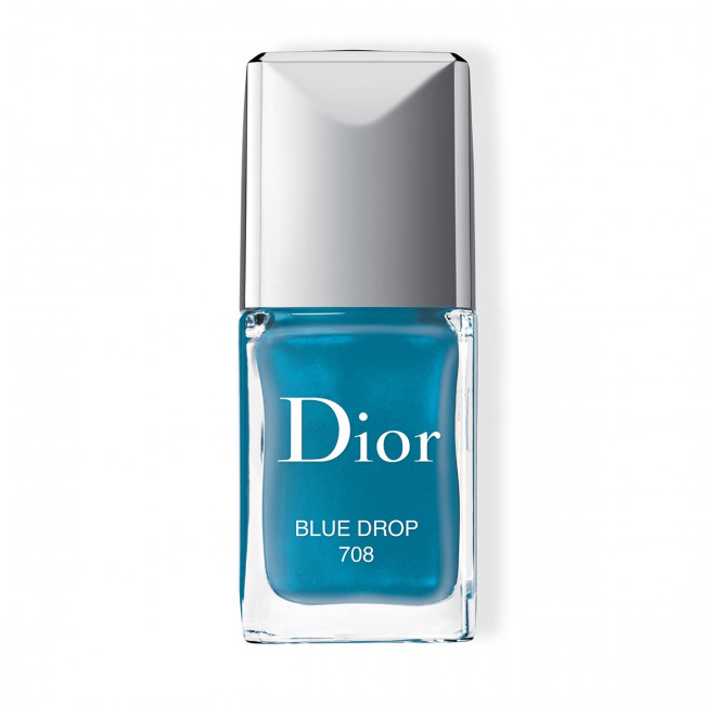dior blue drop nail polish