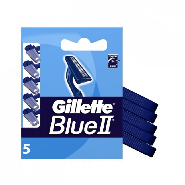 Gillette Blue II Razor Blades 5 ud