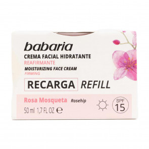 Babaria Rosa Mosqueta Crema facial hidratante Reafirmante [Recarga] 50 ml