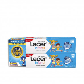 Lacer Lote Gel Dental Infantil Fresa Set de cuidado bucal