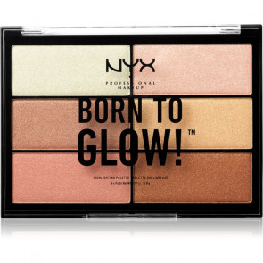 NYX BORN TO GLOW! Paleta de maquillaje iluminadora