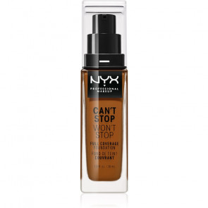 NYX Can't Stop Won't Stop Full coverage foundation - Walnut 30 ml