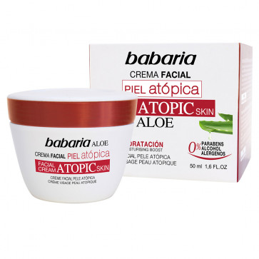 Babaria Aloe Creme Facial Pele Atópica 50 ml