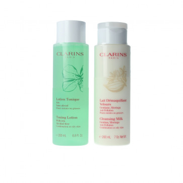 Clarins Lote DUO DEMAQULLANT PEUX MISTEX ET GRASSES Set de limpieza facial