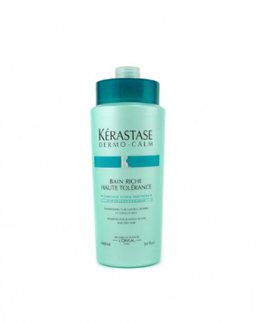 Kérastase BAIN RICHE DERMO-CALM Champú alta tolerancia cabellos secos y sensibles 1000 ml