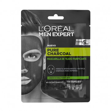 L'Oréal Men Expert Pure Charcoal Purifying Tissue Mask 1 ud