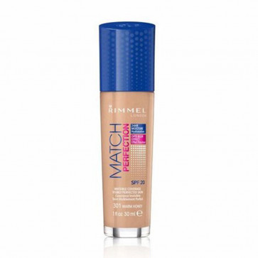 Rimmel MATCH PERFECTION Foundation 301 Warm Honey 30 ml